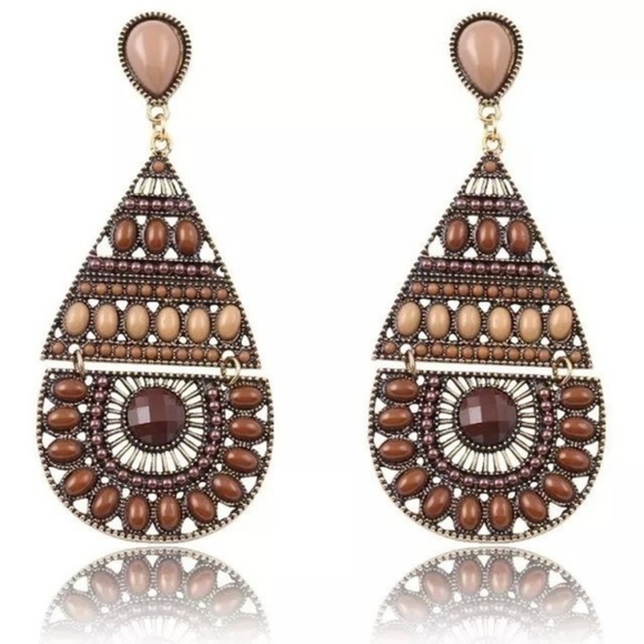 2 for $30 Bohemian Style Bead Drop Earrings - Picture 1 of 1